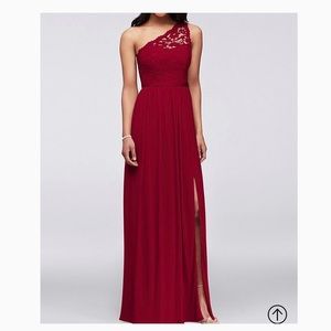 Apple Red bridesmaid dress